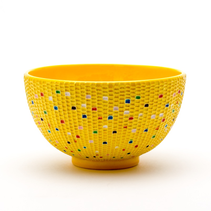 交趾モザイク茶碗『喜雨』