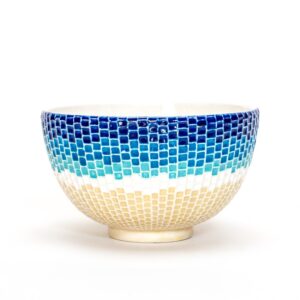 交趾モザイク茶碗『わたつうみ』Kōchi mosaic tea-bowl ‘Watatsu-umi’ Sea