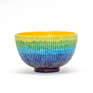 交趾モザイク茶碗 『苔清水』Kōchi mosaic tea-bowl ‘Koke-shimizu’ Moss Water